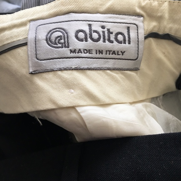 Vintage Italian wool pleated gabardines - Picture 5 of 9